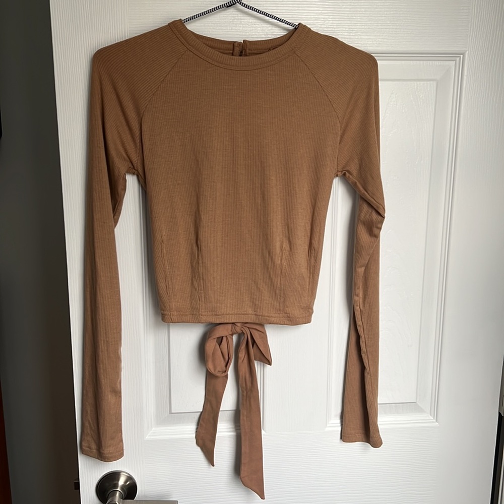 Free People Night Trouble Long Sleeve Top